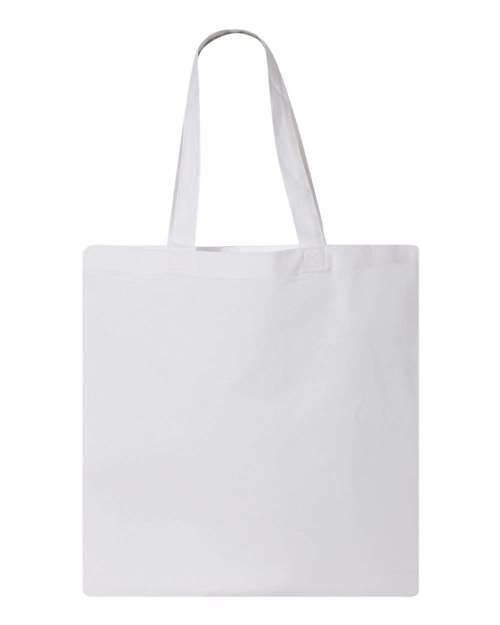 Q-Tees QTB Economical Tote - White - back
