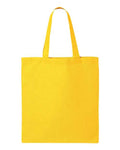 Q-Tees QTB Economical Tote - Yellow - back