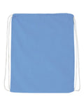 Q-Tees Q4500 Economical Cotton Drawstring Bag - Carolina Blue - front