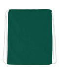 Q-Tees Q4500 Economical Cotton Drawstring Bag - Forest - back