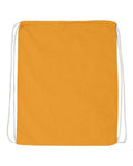 Q-Tees Q4500 Economical Cotton Drawstring Bag - Gold - back