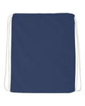 Q-Tees Q4500 Economical Cotton Drawstring Bag - Navy - back