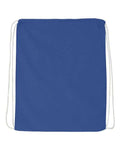 Q-Tees Q4500 Economical Cotton Drawstring Bag - Royal - front