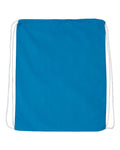 Q-Tees Q4500 Economical Cotton Drawstring Bag - Sapphire - front