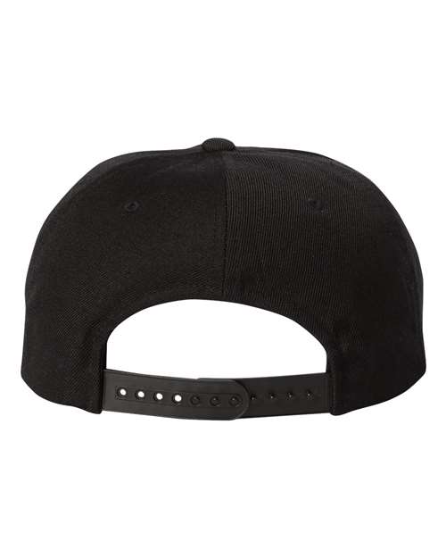 Yupoong 5089M Premium Five-Panel Snapback Cap - Black - back