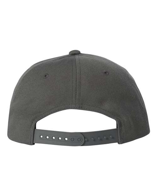 Yupoong 5089M Premium Five-Panel Snapback Cap - Dark Grey - back