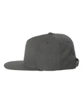 Yupoong 5089M Premium Five-Panel Snapback Cap - Dark Grey - side