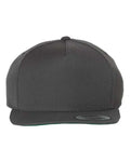Yupoong 5089M Premium Five-Panel Snapback Cap - Dark Grey - front