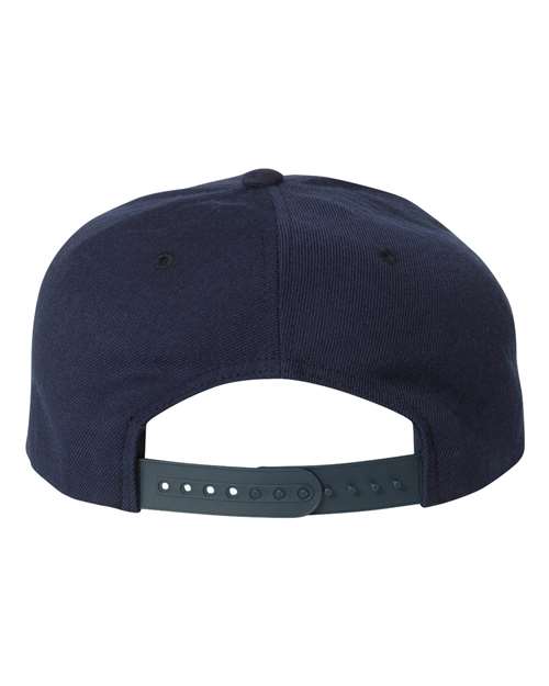 Yupoong 5089M Premium Five-Panel Snapback Cap - Navy - back