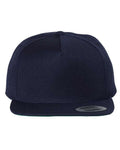 Yupoong 5089M Premium Five-Panel Snapback Cap - Navy - front
