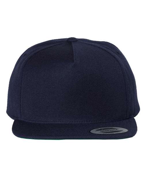 Yupoong 5089M Premium Five-Panel Snapback Cap - Navy - front