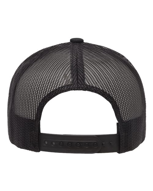 Yupoong 6606 Retro Trucker Cap - Black - back