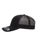 Yupoong 6606 Retro Trucker Cap - Black - side