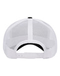 Yupoong 6606 Retro Trucker Cap - Black/ White - back