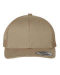 Yupoong 6606 Retro Trucker Cap - Khaki - front