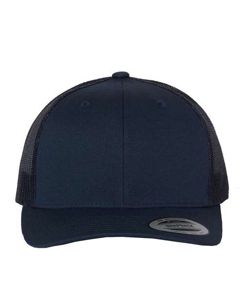 Yupoong 6606 Retro Trucker Cap - Navy - front