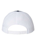 Yupoong 6606 Retro Trucker Cap - Navy/ White - back