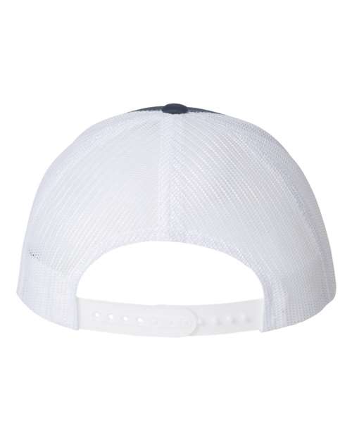 Yupoong 6606 Retro Trucker Cap - Navy/ White - back