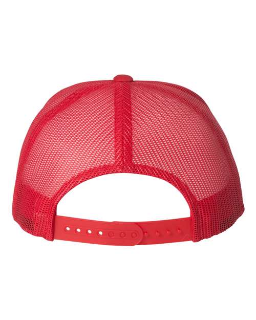 Yupoong 6606 Retro Trucker Cap - Red - back