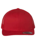 Yupoong 6606 Retro Trucker Cap - Red - front