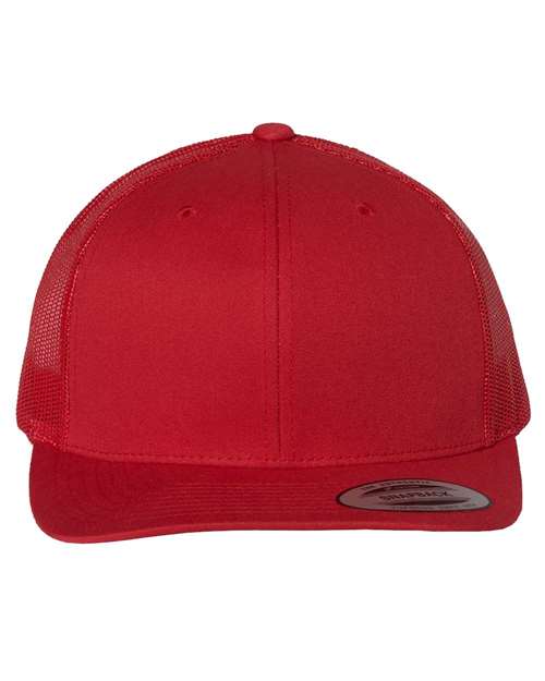 Yupoong 6606 Retro Trucker Cap - Red - front