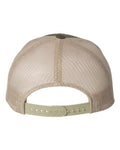 Yupoong 6606 Retro Trucker Cap - Moss/ Khaki - back