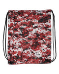 Liberty Bags 8881 Drawstring Pack with DUROcord - Digital Red Camo - back