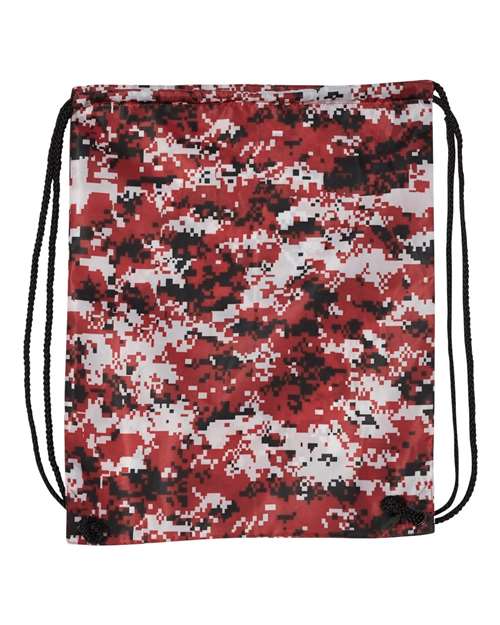 Liberty Bags 8881 Drawstring Pack with DUROcord - Digital Red Camo - back