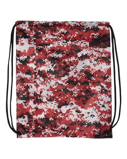 Liberty Bags 8881 Drawstring Pack with DUROcord - Digital Red Camo - front