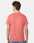 Hanes 5250 Authentic T-Shirt - Charisma Coral - model back