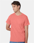 Hanes 5250 Authentic T-Shirt - Charisma Coral - model front