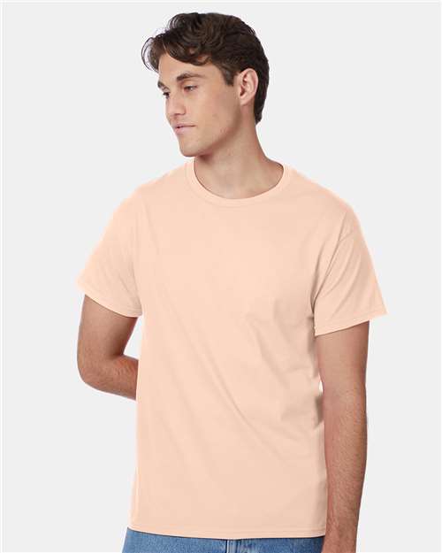 Hanes 5250 Authentic T-Shirt - Candy Orange - model front