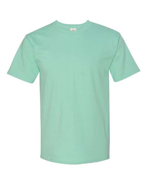 Hanes 5250 Authentic T-Shirt - Clean Mint - flat front