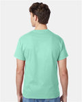 Hanes 5250 Authentic T-Shirt - Clean Mint - model back