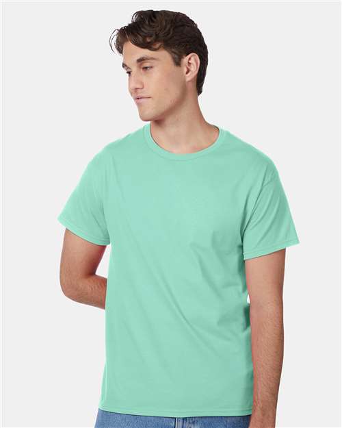 Hanes 5250 Authentic T-Shirt - Clean Mint - model front
