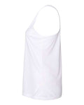 Badger 4166 Women’s B-Core Racerback Tank Top - White - side
