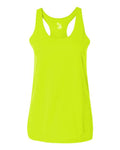 Badger 4166 Women’s B-Core Racerback Tank Top - Safety Yellow - front