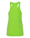 Badger 4166 Women’s B-Core Racerback Tank Top - Lime - back
