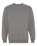 Bayside 1102 Unisex USA-Made Crewneck Sweatshirt - Charcoal - front
