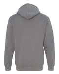 Bayside 900 Unisex USA-Made Full-Zip Hooded Sweatshirt - Charcoal - back