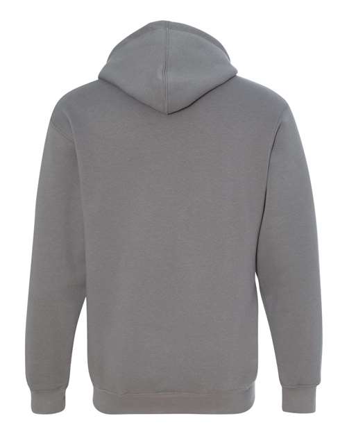Bayside 900 Unisex USA-Made Full-Zip Hooded Sweatshirt - Charcoal - back