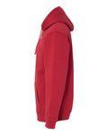 Bayside 960 Unisex USA-Made Hooded Sweatshirt - Cardinal - side