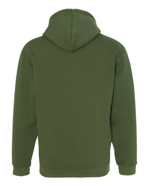Bayside 960 Unisex USA-Made Hooded Sweatshirt - Olive - back