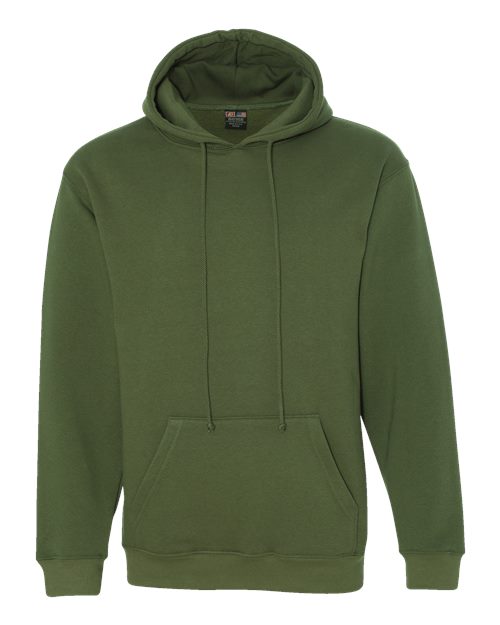 Bayside 960 Unisex USA-Made Hooded Sweatshirt - Olive - front