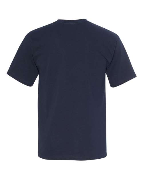 Bayside 5040 Unisex USA-Made Midweight T-Shirt - Dark Navy - back
