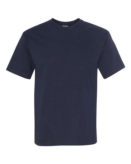 Bayside 5040 Unisex USA-Made Midweight T-Shirt - Dark Navy - front