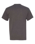 Hanes 5590 Men's Authentic Pocket T-Shirt - Charcoal Heather - back