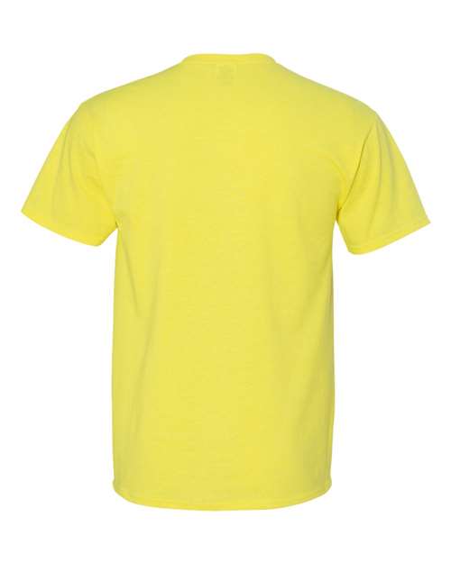 Jerzees 29MR Dri-Power 50/50 T-Shirt - Neon Yellow - back