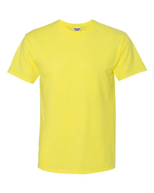 Jerzees 29MR Dri-Power 50/50 T-Shirt - Neon Yellow - front