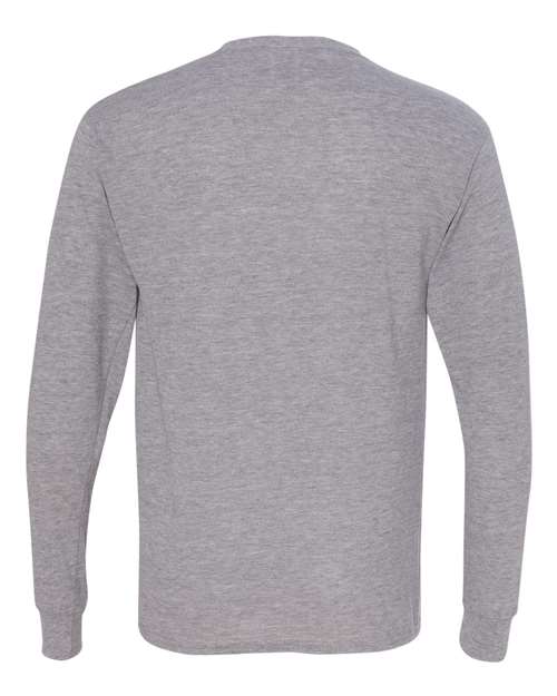 Jerzees 21MLR Unisex Dri-Power Performance Long Sleeve T-Shirt - Athletic Heather - back